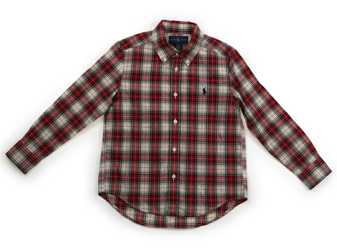 ポロラルフローレン POLO RALPH LAUREN シャツ・ブラウス 120 男の子 チェック柄レッドホワイト 子供服 ベビー服 キッズ アウトレット ユーズド 【中古】キッズ・ベビー・マタニティ
