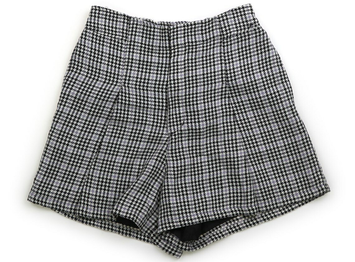 メゾピアノ mezzo piano ショートパンツ 160 女の子 黒白パープル 子供服 ベビー服 キッズ アウトレット ユーズド 【中古】キッズ・ベビー・マタニティ