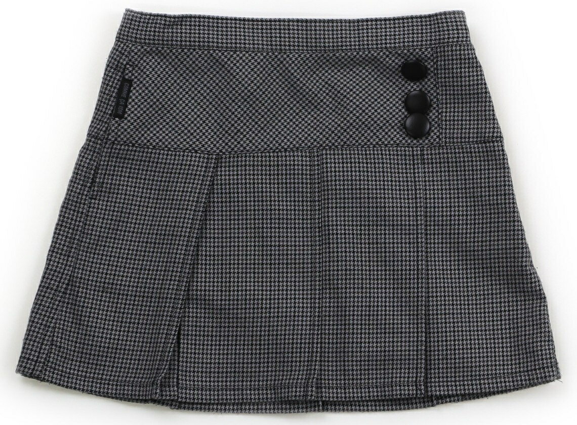 コムサイズム COMME CA ISM スカート 100 女の子 グレー系、千鳥格子 子供服 ベビー服 キッズ アウトレット ユーズド 【中古】キッズ・ベビー・マタニティ