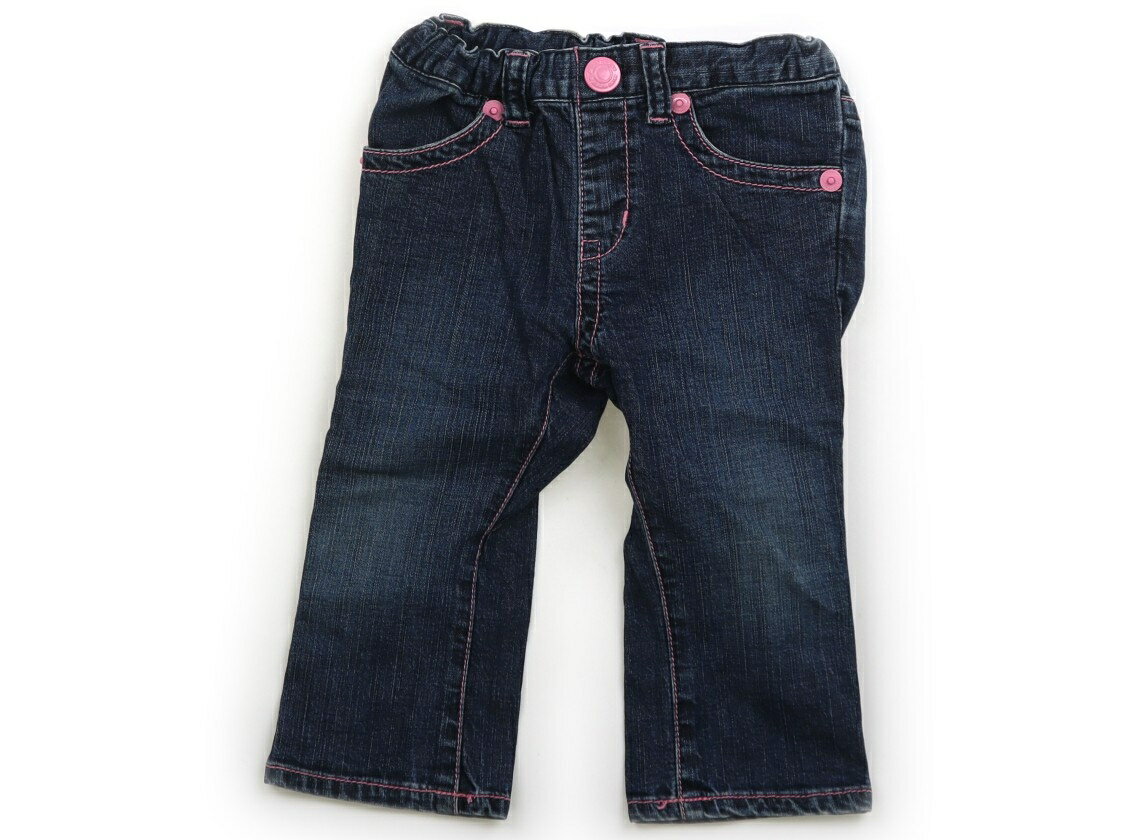 Long-Trousers, Trousers - ミキハウス miki HOUSE ジーンズ 100 女の子 紺デニム、ピンク 子供服 ベビー服 キッズ アウトレット ユーズド 【中古】キッズ・ベビー・マタニティ