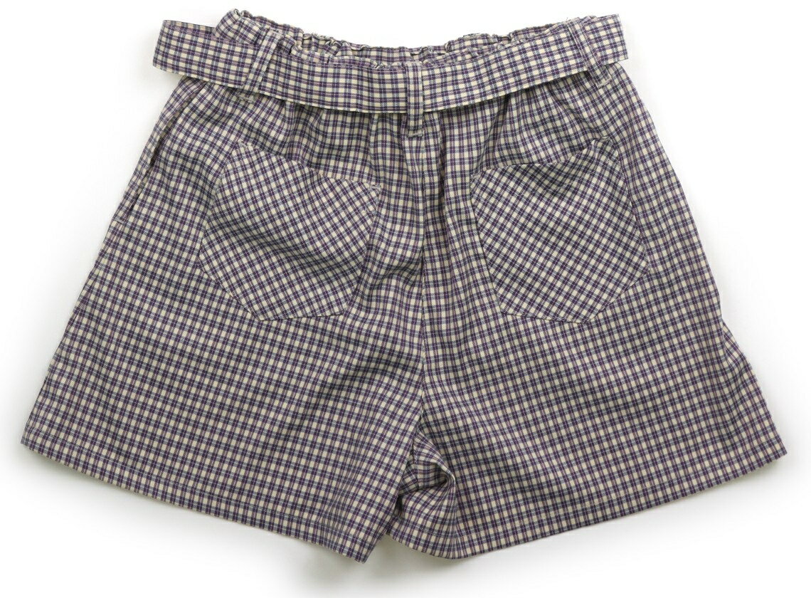 ジェニィ JENNI キュロット 160 女の子 ベージュ・パープルチェック 子供服 ベビー...