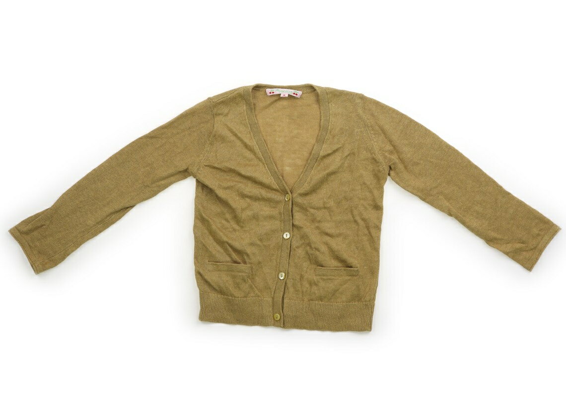 Rakuten - ボンポワン bonpoint カーディガン 95 女の子 マスタード 子供服 ベビー服 キッズ アウトレット ユーズド 【中古】キッズ・ベビー・マタニティ