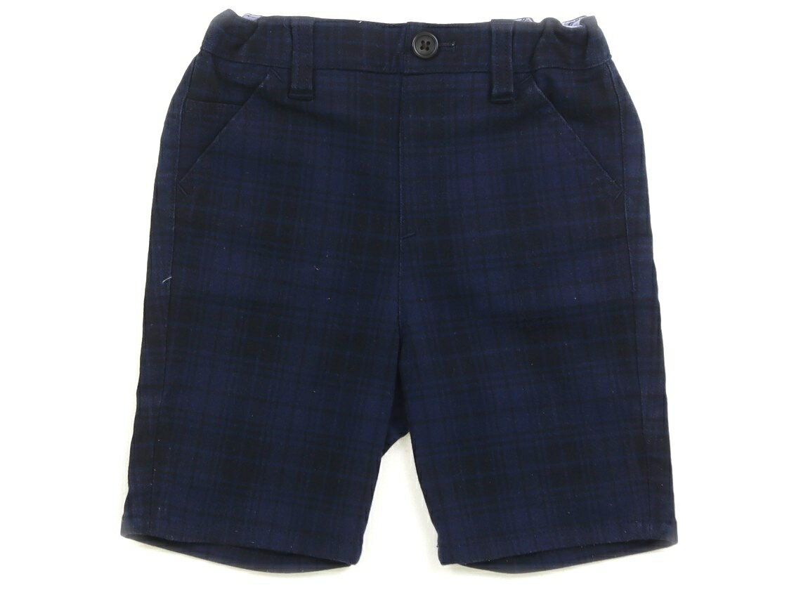 コムサデモード COMME CA DU MODE ショートパンツ 90 男の子 ネイビー、黒チェック 子供服 ベビー服 キッズ アウトレット ユーズド 【中古】キッズ・ベビー・マタニティ
