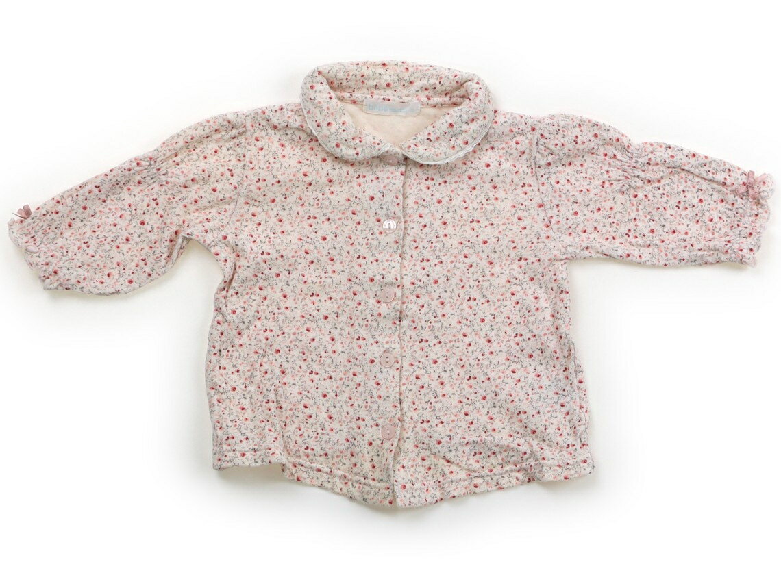 べべ BeBe シャツ・ブラウス 70 女の子 生成り・ピンク花柄 子供服 ベビー服 キッズ アウトレット ユーズド 【中古】キッズ・ベビー・マタニティ