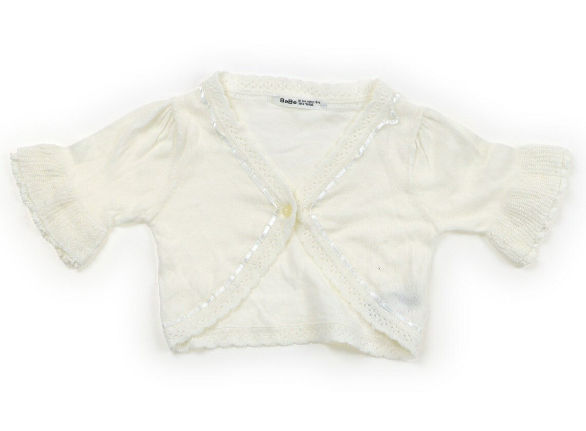 べべ BeBe カーディガン 90 女の子 ホワイト 子供服 ベビー服 キッズ アウトレット...