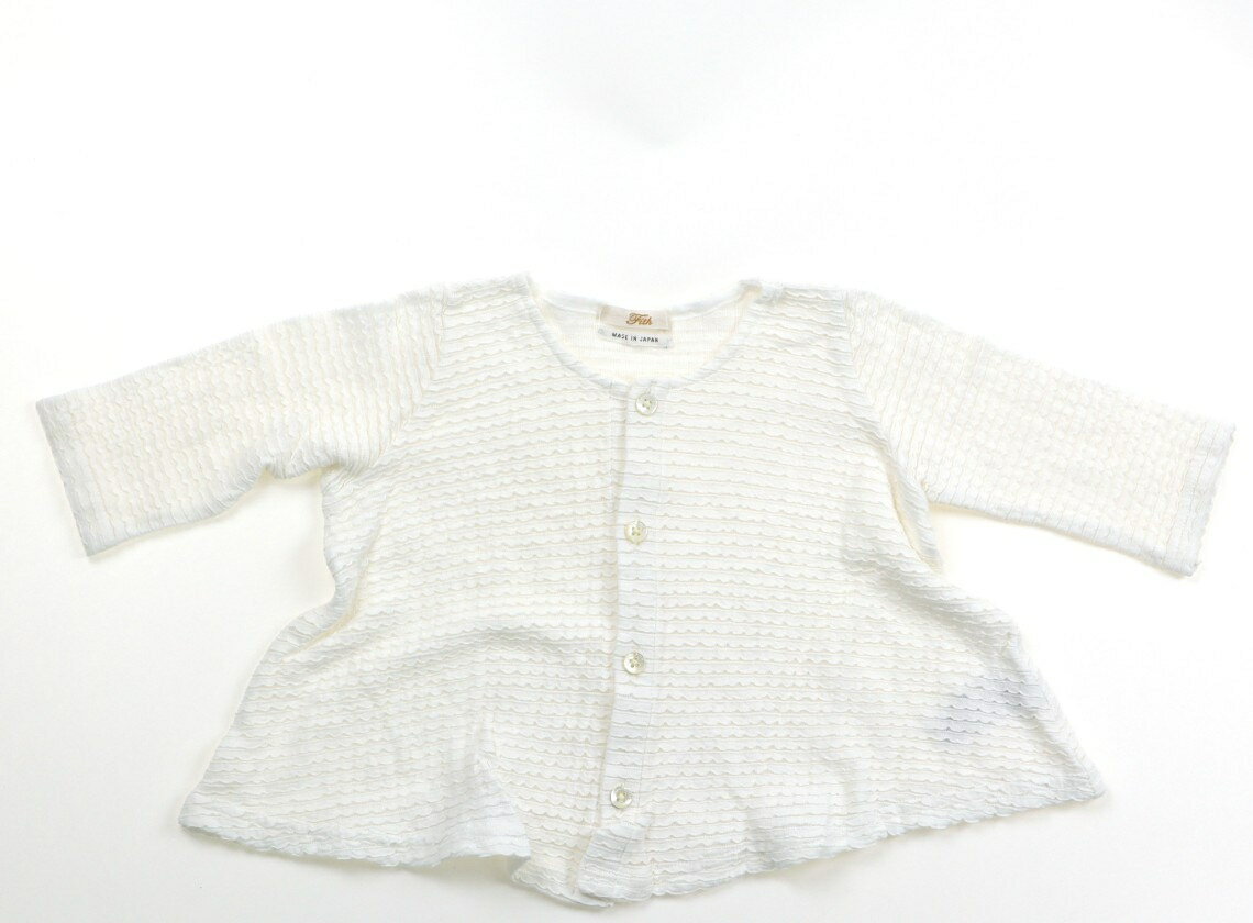 Rakuten - フィス FITH カーディガン 90 女の子 ホワイト 子供服 ベビー服 キッズ アウトレット ユーズド 【中古】キッズ・ベビー・マタニティ