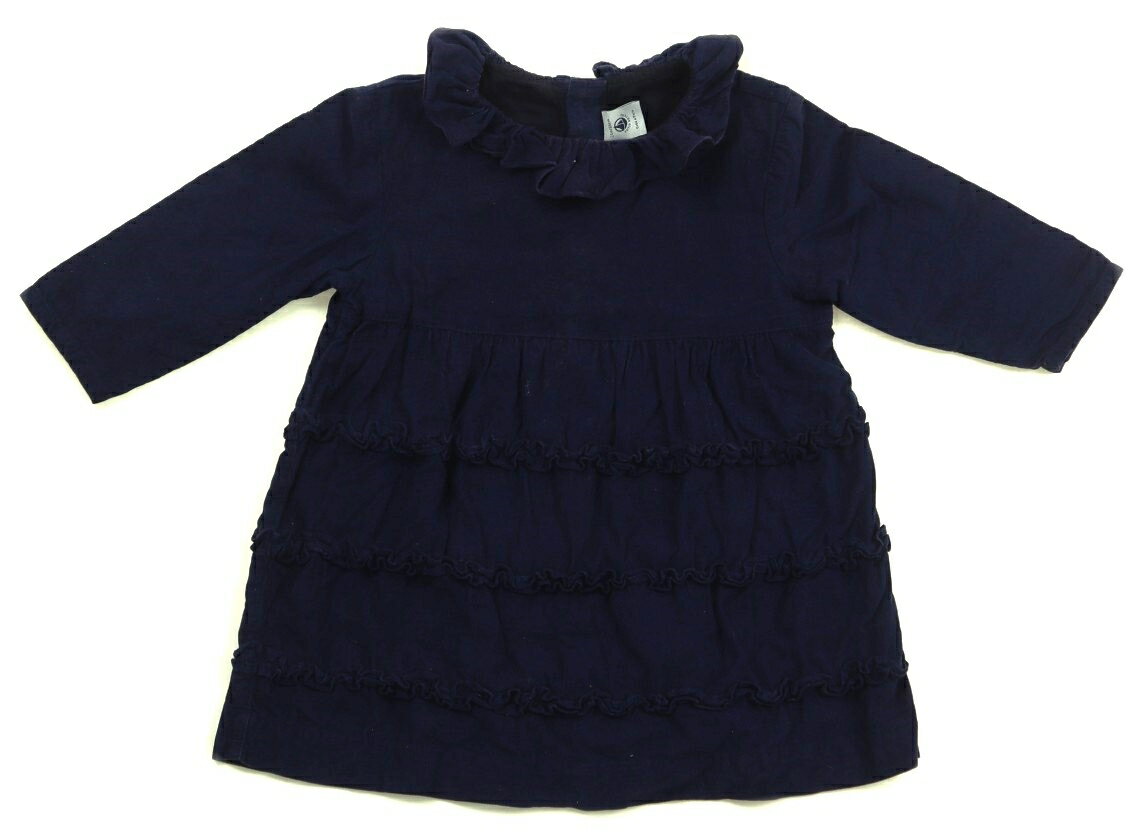プチバトー PETIT BATEAU ワンピース 80 女の子 ネイビー 子供服 ベビー服 キッズ アウトレット ユーズド 【中古】キッズ・ベビー・マタニティ