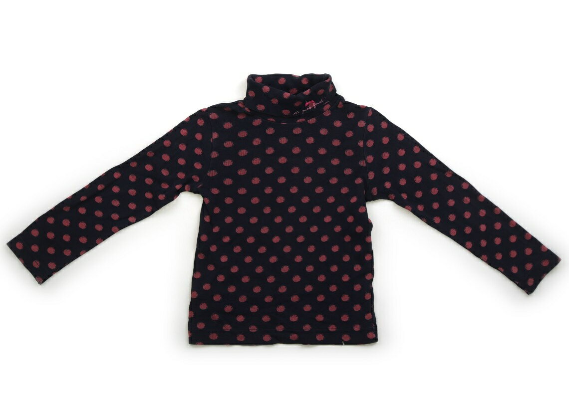 プチバトー PETIT BATEAU Tシャツ・カットソー 110 女の子 ネイビー、ピンクドット 子供服 ベビー服 キッズ アウトレット ユーズド 【中古】キッズ・ベビー・マタニティ