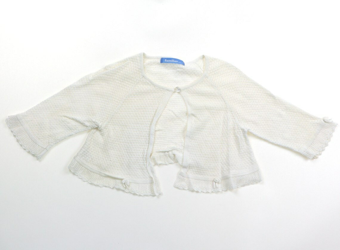 ファミリア familiar カーディガン 120 女の子 白 子供服 ベビー服 キッズ アウトレット ユーズド 【中古】キッズ・ベビー・マタニティ