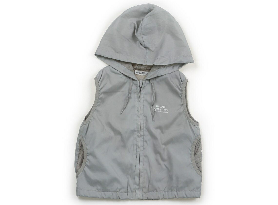 べべ BeBe ベスト 100 男の子 グレー 子供服 ベビー服 キッズ アウトレット ユーズド 【中古】キッズ・ベビー・マタニティ