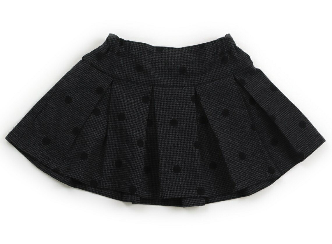 べべ BeBe スカート 100 女の子 ブラック×グレー千鳥格子・ブラックドット 子供服 ベビー服 キッズ アウトレット ユーズド 【中古】キッズ・ベビー・マタニティ