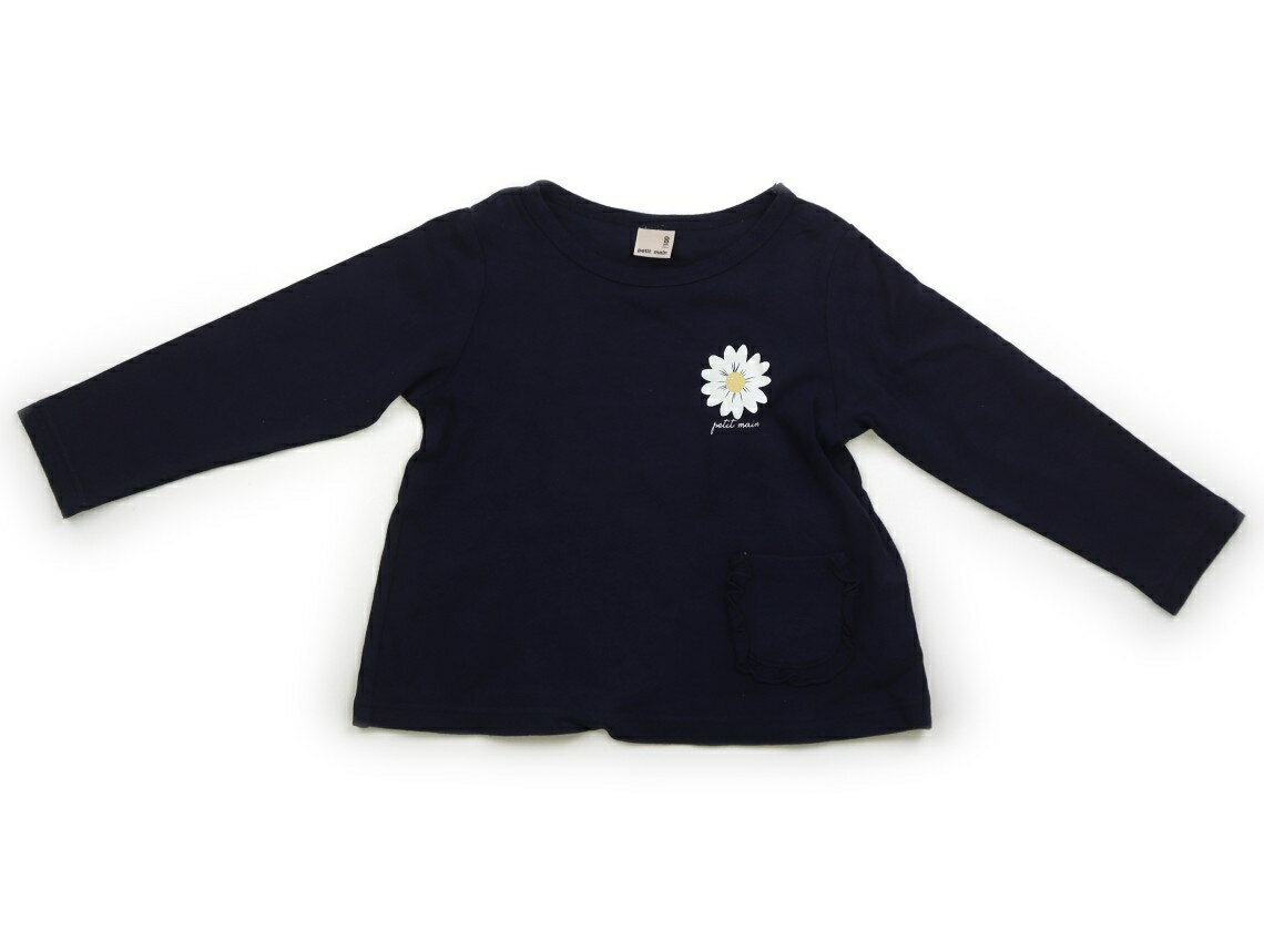プティマイン petit main チュニック 100 女の子 ネイビー 子供服 ベビー服 キッズ アウトレット ユー..