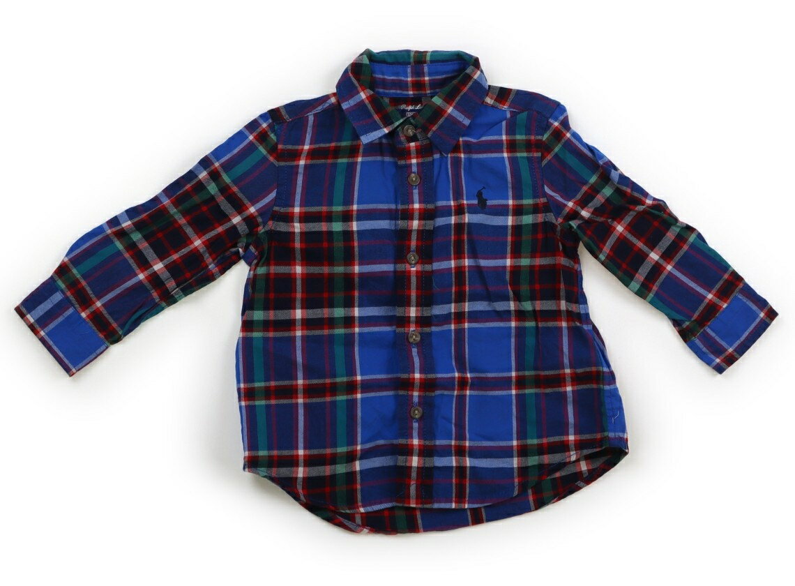 ラルフローレン Ralph Lauren シャツ・ブラウス 80 男の子 青、赤、チェック 子供服 ベビー服 キッズ アウトレット ユーズド 【中古】キッズ・ベビー・マタニティ