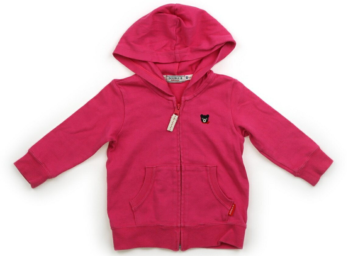 ダブルB Double B パーカー 80 女の子 ショッキングピンク 子供服 ベビー服 キッズ アウトレット ユー..