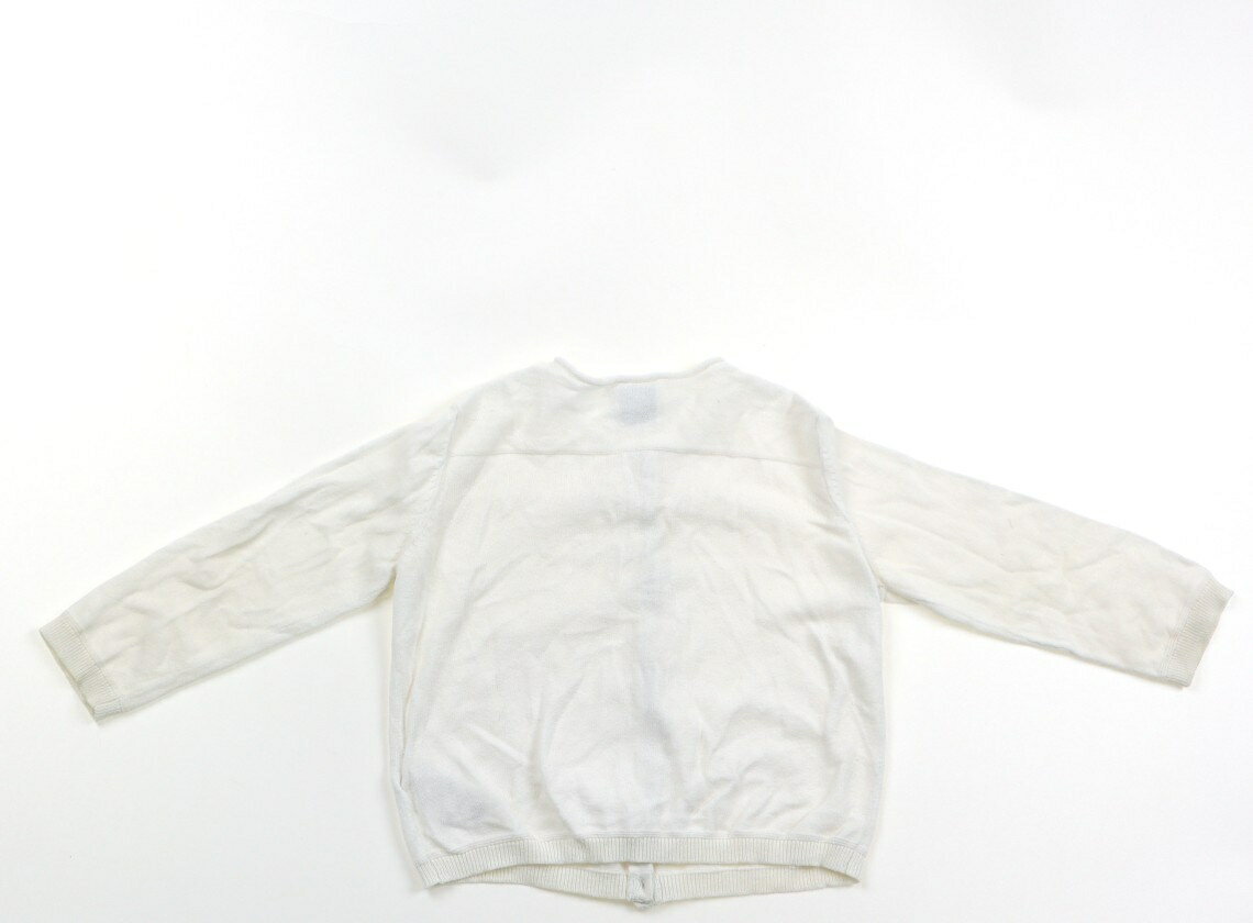 プチバトー PETIT BATEAU カーディガン 80 女の子 オフホワイト 子供服 ベビー服 キッズ アウトレット ユーズド 【中古】キッズ・ベビー・マタニティ 2