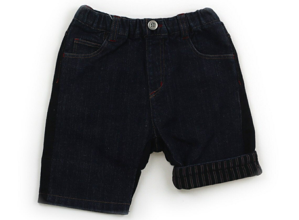 コムサイズム COMME CA ISM ショートパンツ 90 男の子 ネイビーデニム 子供服 ベビー服 キッズ アウトレット ユーズド 【中古】キッズ・ベビー・マタニティ