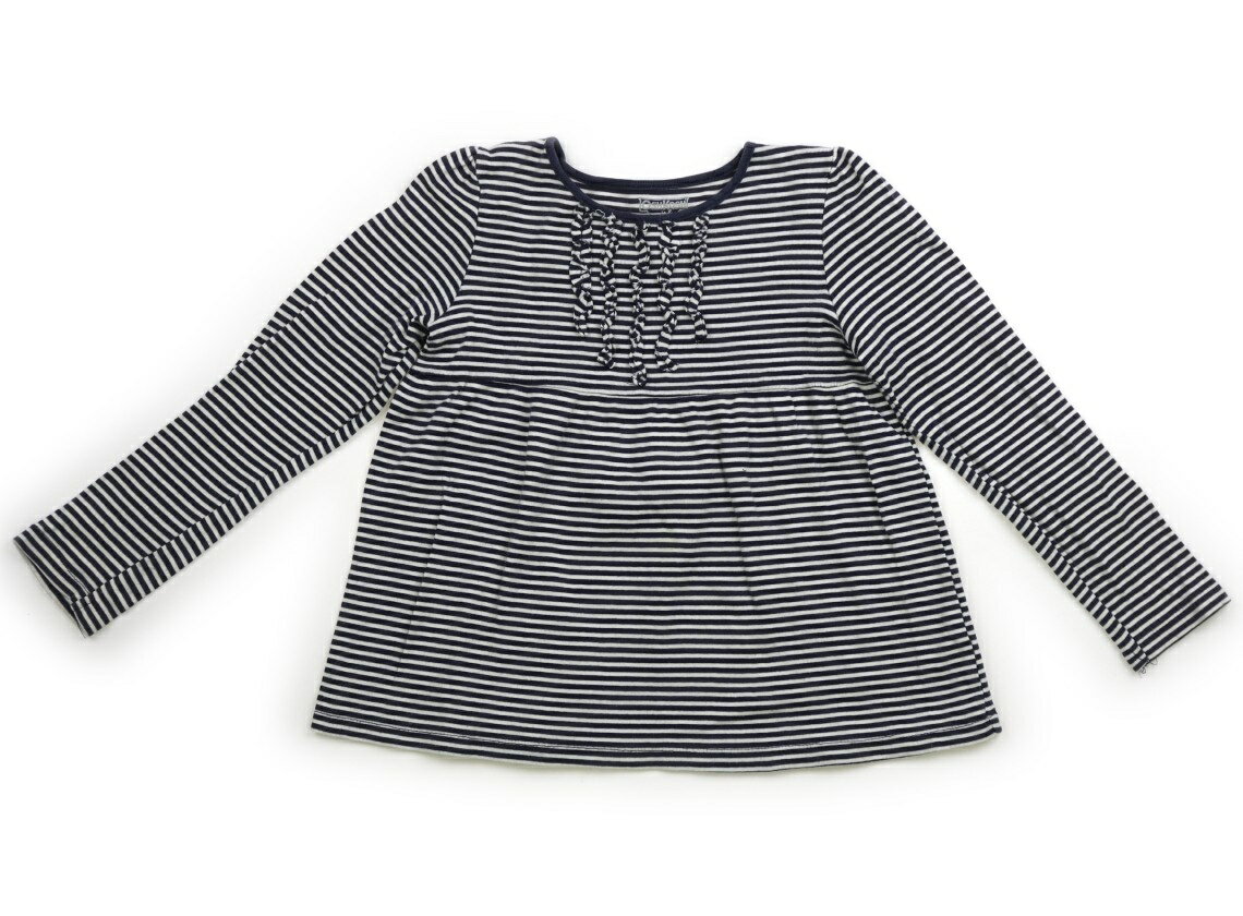 オシュコシュ OSHKOSH Tシャツ・カットソー 120 女の子 ボーダー、白、ネイビー 子供服 ベビー服 キッ..