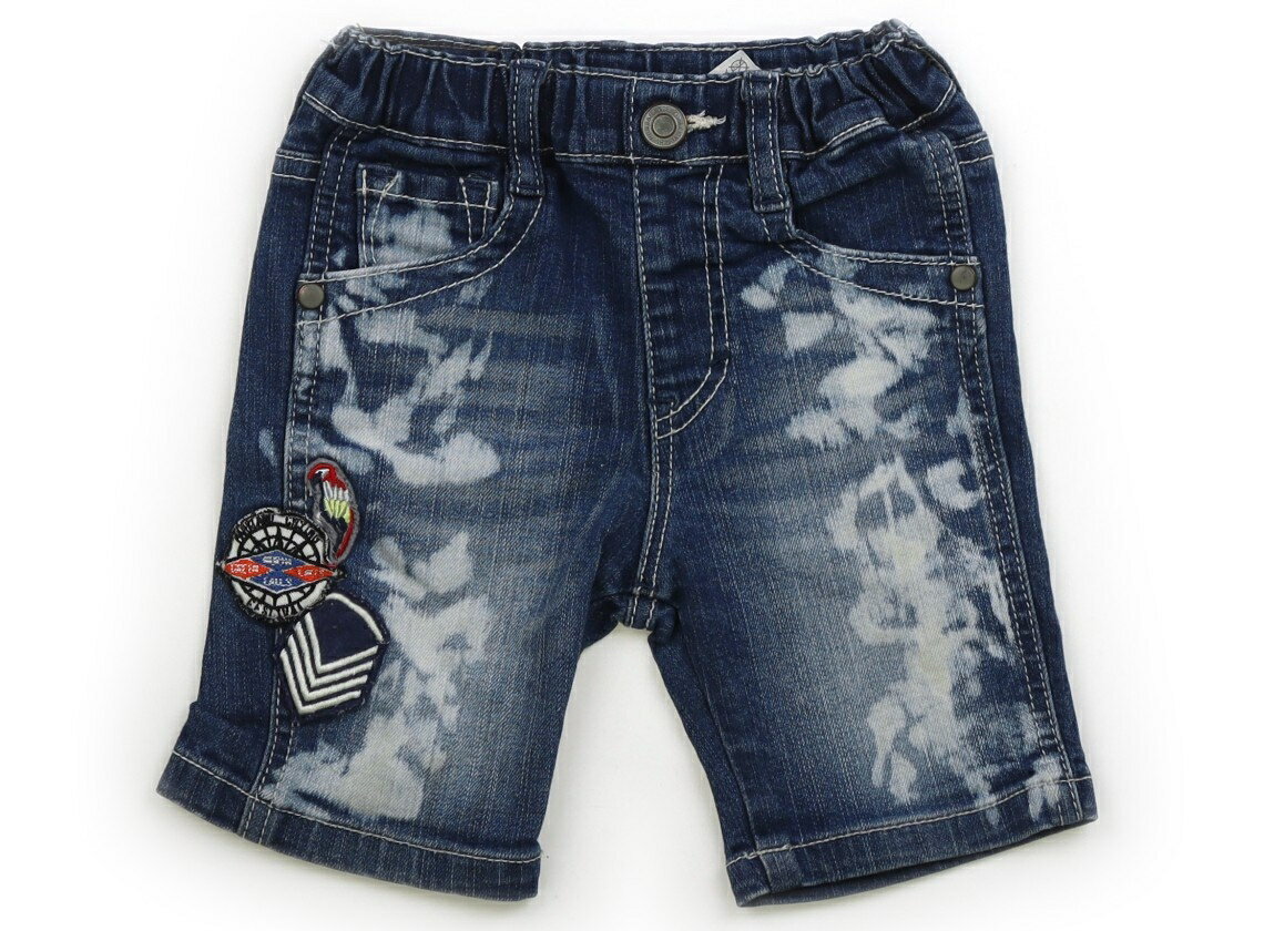 FOキッズ F.O.KIDS ショートパンツ 95 男の子 インディゴ・ワッペン 子供服 ベビー服 キッズ アウトレ..