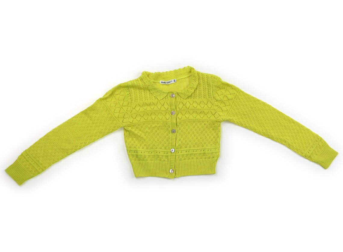 Cardigans - べべ BeBe カーディガン 120 女の子 黄色系 子供服 ベビー服 キッズ アウトレット ユーズド 【中古】キッズ・ベビー・マタニティ