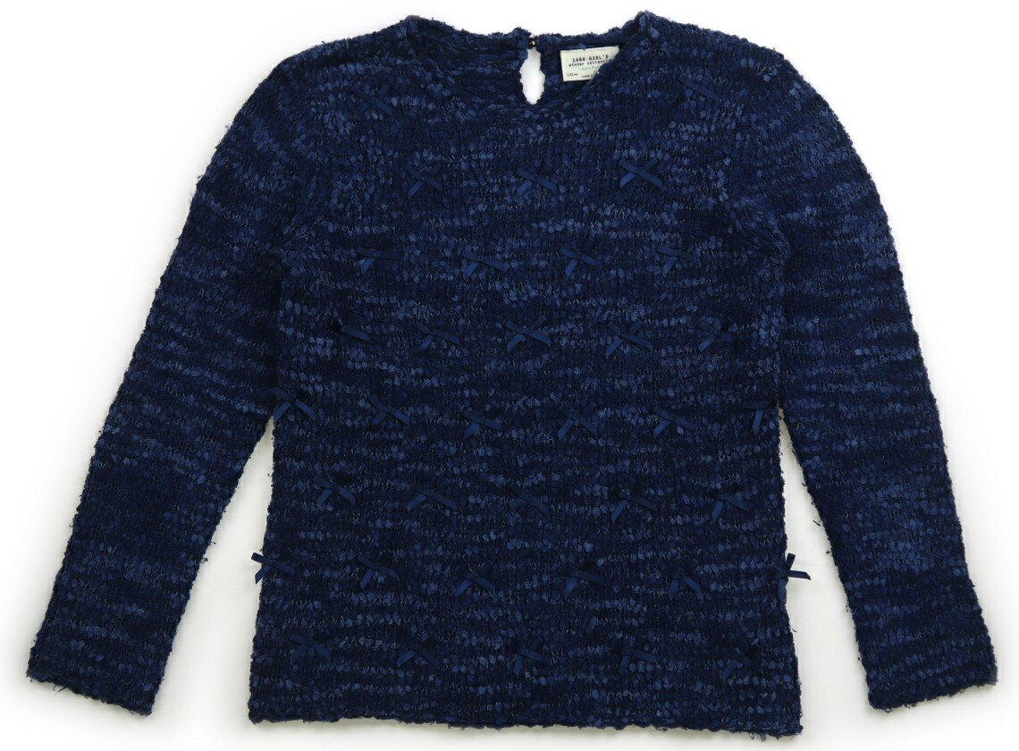 ザラ ZARA ニット・セーター 150 女の子 ブルー 子供服 ベビー服 キッズ アウトレット ユーズド 【中古..