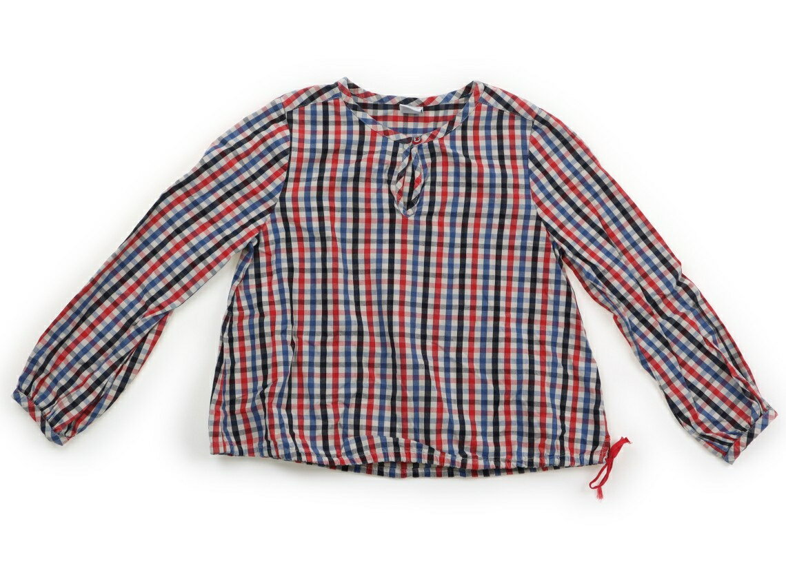 プチバトー PETIT BATEAU シャツ・ブラウス 110 男の子 赤、紺、黒 子供服 ベビー服 キッズ アウトレット ユーズド 【中古】キッズ・ベビー・マタニティ