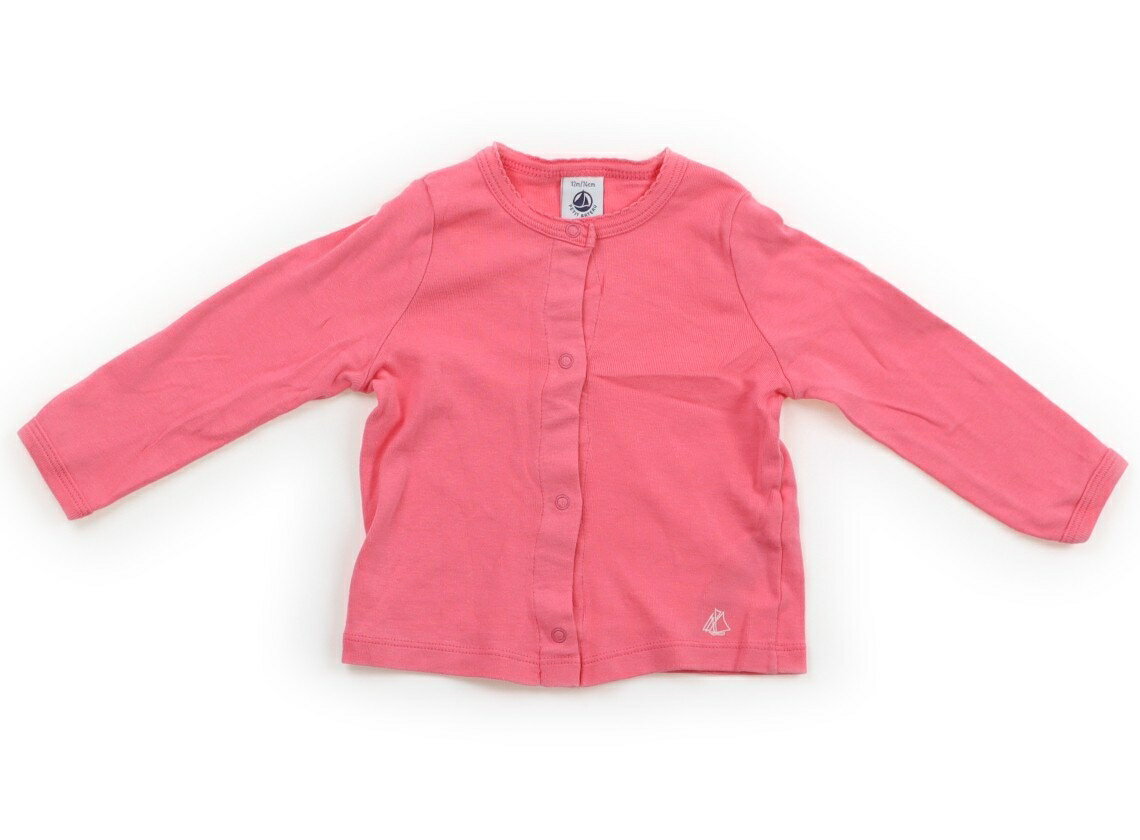 プチバトー PETIT BATEAU カーディガン 70 女の子 ピンク 子供服 ベビー服 キッズ アウトレット ユーズド 【中古】キッズ・ベビー・マタニティ
