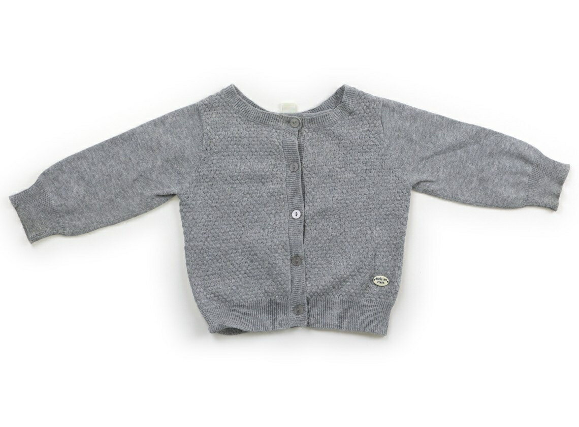 アプレレクール apres les cours カーディガン 80 女の子 グレー 子供服 ベビー服 キッズ アウトレット ユーズド 【中古】キッズ・ベビー・マタニティ