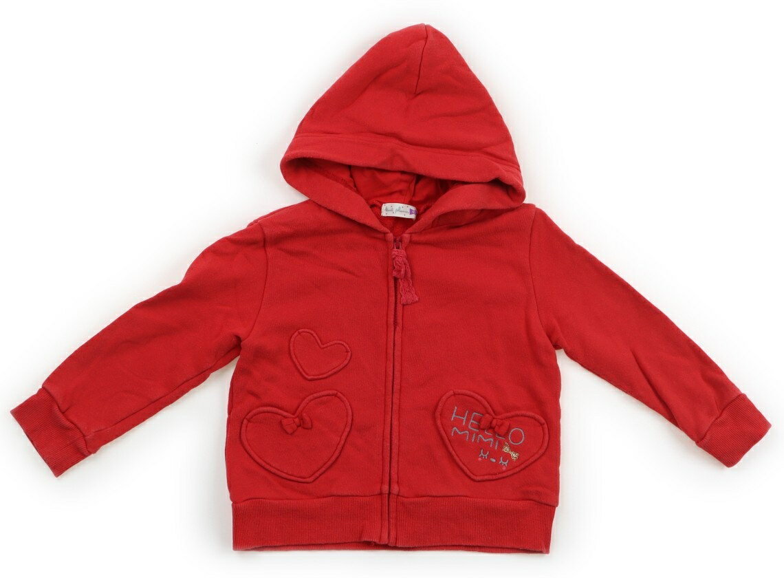 ニットプランナー（KP） Knit Planner(KP) パーカー 95 女の子 レッド 子供服 ベビー服 キッズ アウトレット ユーズド 【中古】キッズ・ベビー・マタニティ