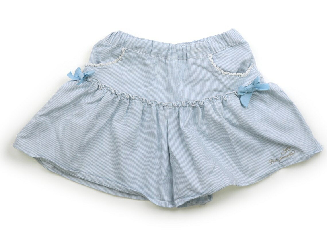 ポンポネット pom ponette キュロット 130 女の子 パステルブルーストライプ 子供服 ベビー服 キッズ ..