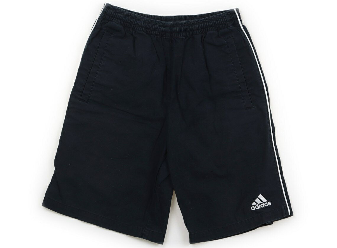 アディダス Adidas ハーフパンツ 150 男の子 ライトブラック 子供服 ベビー服 キッズ アウトレット ユーズド 【中古】キッズ・ベビー・マタニティ
