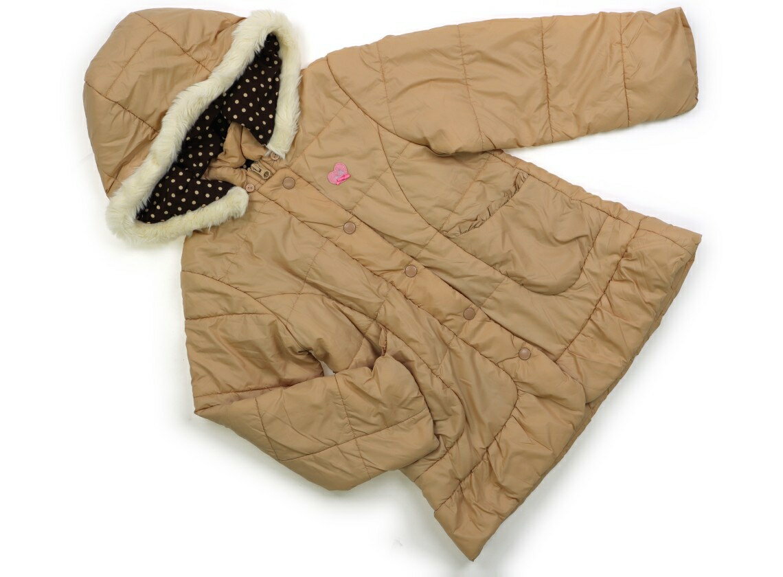 ミキハウス miki HOUSE コート・ジャンパー 140 女の子 ベージュ 子供服 ベビー服 キッズ アウトレット ユーズド 【中古】キッズ・ベビー・マタニ...
