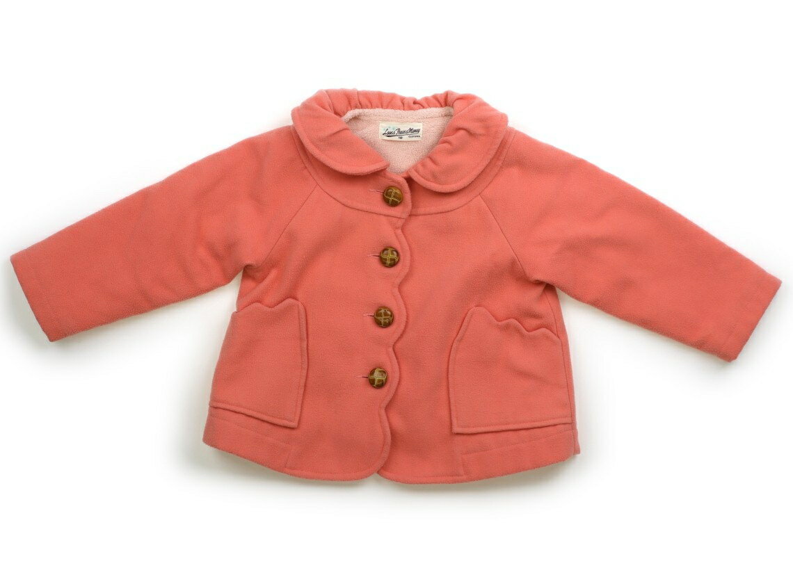 ラブ&ピース&マネー Love&Peace&Money コート・ジャンパー 100 女の子 コーラルピンク 子供服 ベビー服 キッズ アウトレット ユーズド 【...