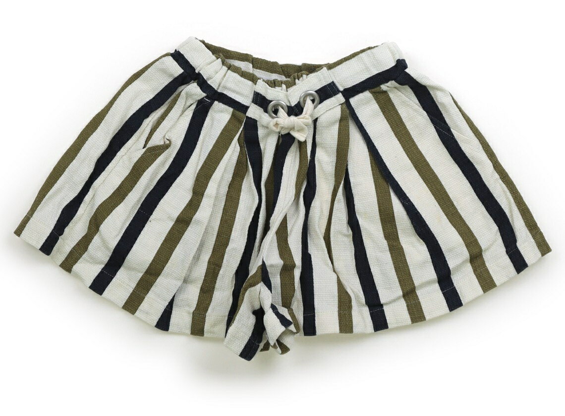 アーチ＆ライン ARCH＆LINE キュロット 100 女の子 オフホワイト、カーキ、紺、ストライプ 子供服 ベビー服 キッズ アウトレット ユーズド 【中古】キッズ・ベビー・マタニティ