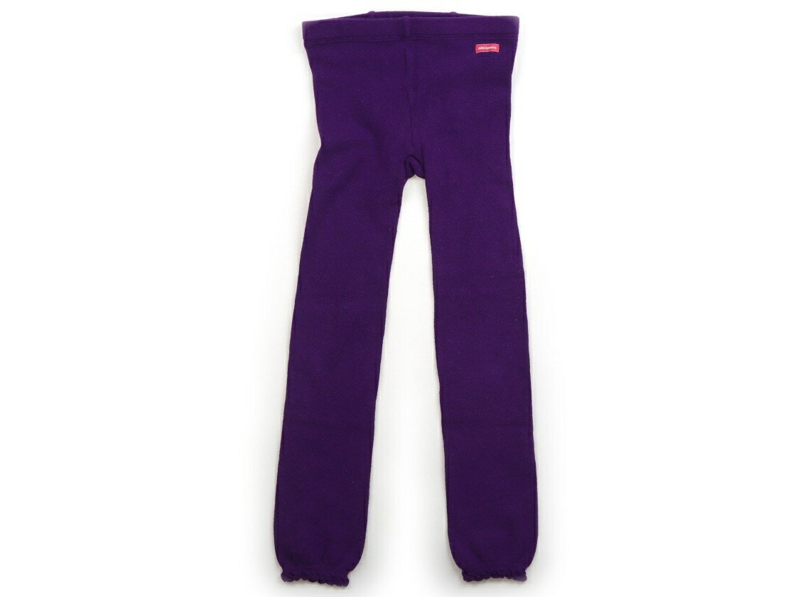 ミキハウス miki HOUSE レギンス 130 女の子 パープル・裾レース 子供服 ベビー服 キッズ アウトレット ユーズド 【中古】キッズ・ベビー・マタニティ