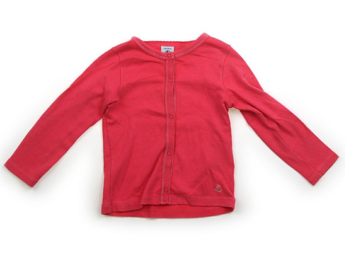 プチバトー PETIT BATEAU カーディガン 80 女の子 フューシャピンク 子供服 ベビー服 キッズ アウトレット ユーズド 【中古】キッズ・ベビー・マタニティ
