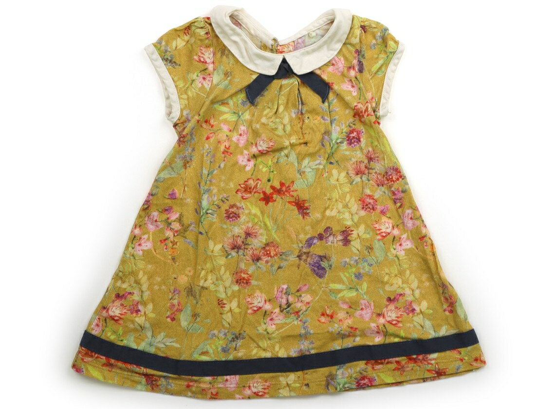 ネクスト NEXT ワンピース 80 女の子 マスタードイエロー・花柄 子供服 ベビー服 キッズ アウトレット ..