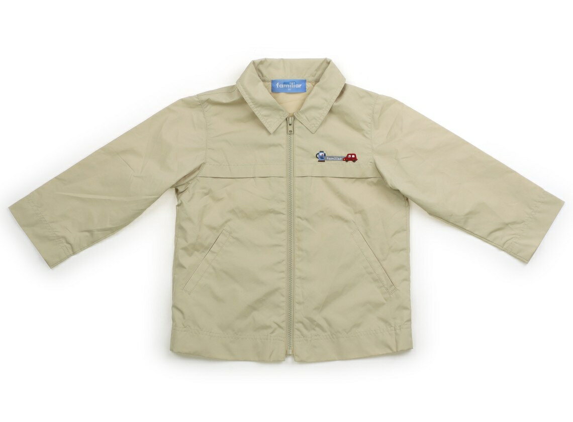 ファミリア familiar ブルゾン・Gジャン 90 男の子 ライトベージュ 子供服 ベビー服 キッズ アウトレット ユーズド 【中古】キッズ・ベビー・マタニ...