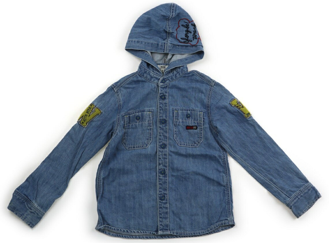 ワスク WASK シャツ・ブラウス 130 男の子 ブルー・デニム 子供服 ベビー服 キッズ アウトレット ユーズド 【中古】キッズ・ベビー・マタニティ