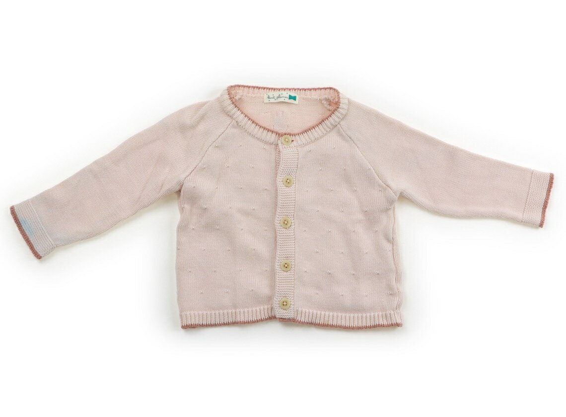 Cardigans - ニットプランナー（KP） Knit Planner(KP) カーディガン 80 女の子 パステルピンク・ダスティピンク 子供服 ベビー服 キッズ アウトレット ユーズド 【中古】キッズ・ベビー・マタニティ