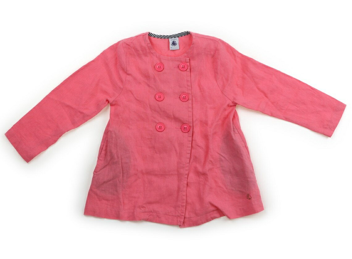 プチバトー PETIT BATEAU コート・ジャンパー 100 女の子 ピンク 子供服 ベビー服 キッズ アウトレット ユーズド 【中古】キッズ・ベビー・マタ...