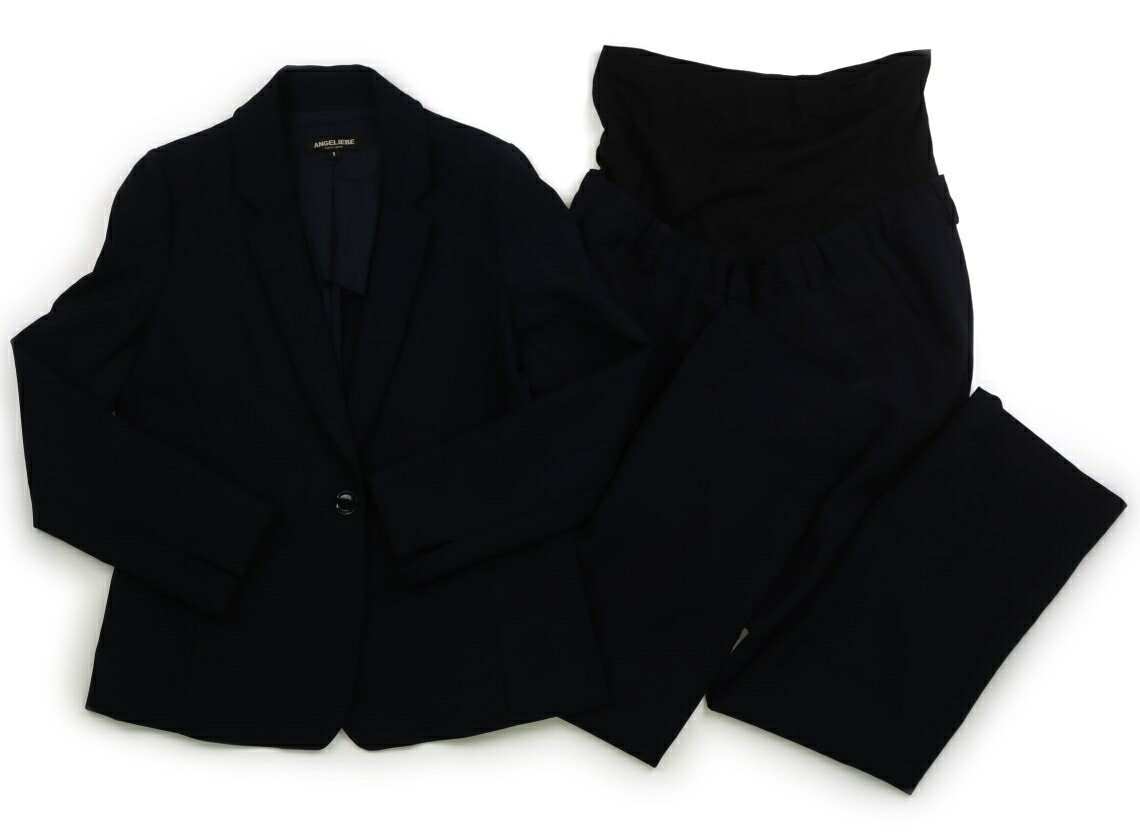 エンジェリーベ Angeliebe マタニティトップス ママ向けアイテム ネイビー 子供服 ベビー服 キッズ ア..