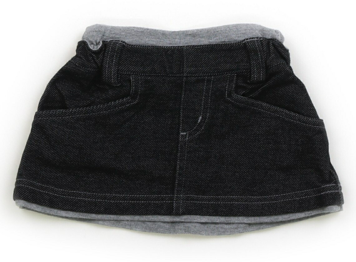 コムサイズム COMME CA ISM スカート 80 女の子 デニムブラック 子供服 ベビー服 キッズ アウトレット ユーズド 【中古】キッズ・ベビー・マタニティ