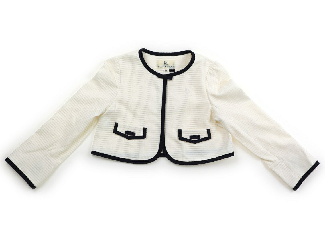 組曲 Kumikyoku ブルゾン・Gジャン 120 女の子 白、紺 子供服 ベビー服 キッズ アウトレット ユーズド 【中古】キッズ・ベビー・マタニティ
