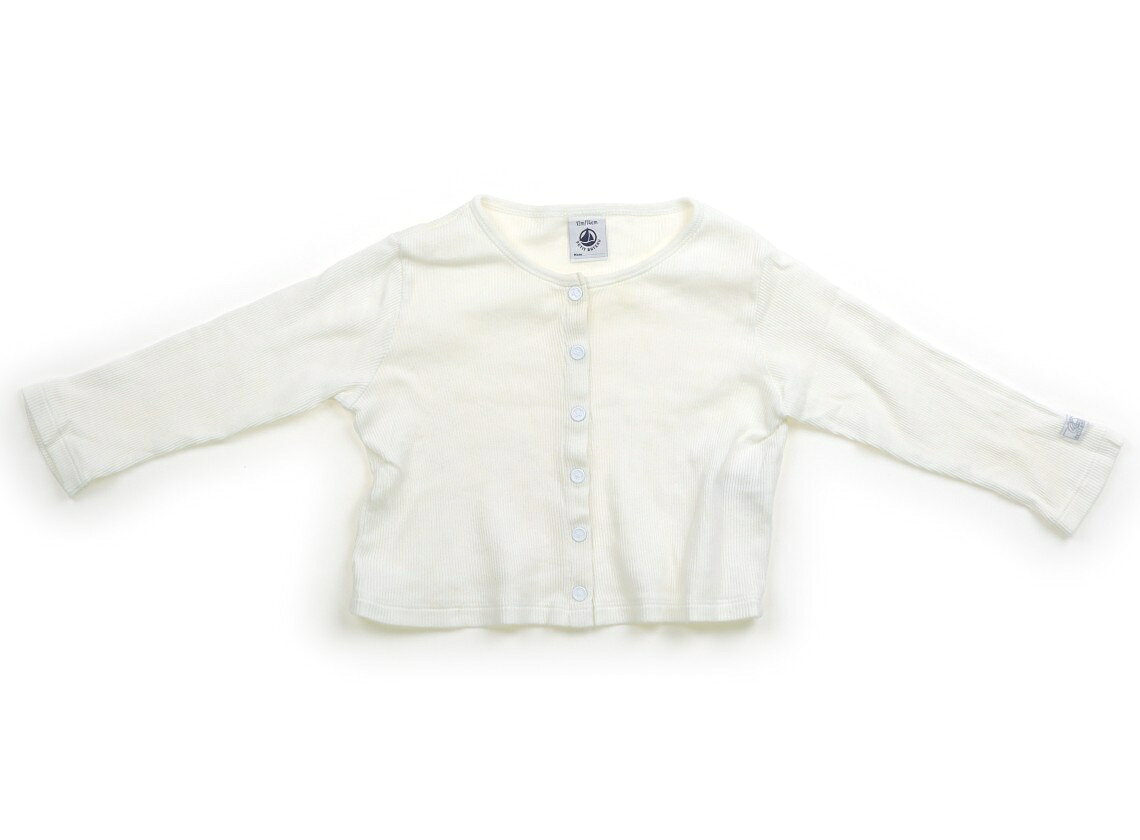 プチバトー PETIT BATEAU カーディガン 70 女の子 オフホワイト 子供服 ベビー服 ...