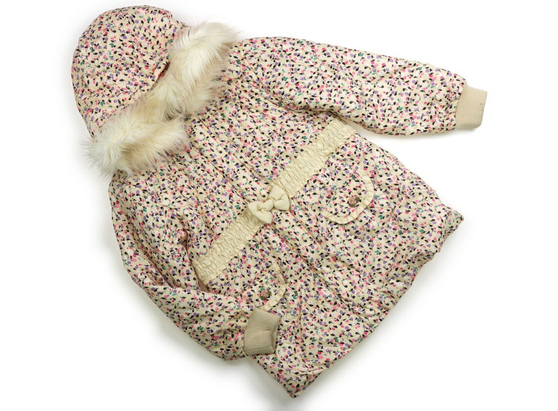 スーリー Souris コート・ジャンパー 130 女の子 クリーム・総柄 子供服 ベビー服 キッズ アウトレット ユーズド 【中古】キッズ・ベビー・マタニティ