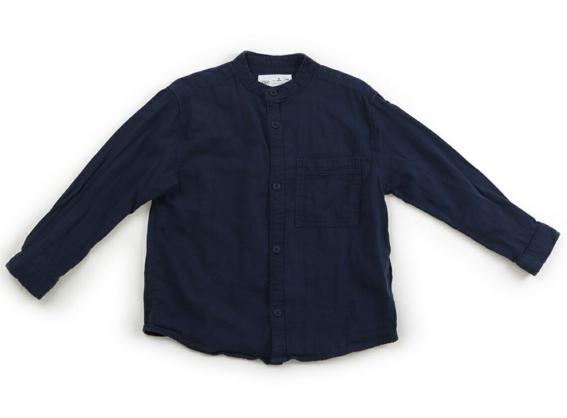 ザラ ZARA シャツ・ブラウス 110 女の子 ダークネイビー 子供服 ベビー服 キッズ アウトレット ユーズド 【中古】キッズ・ベビー・マタニティ