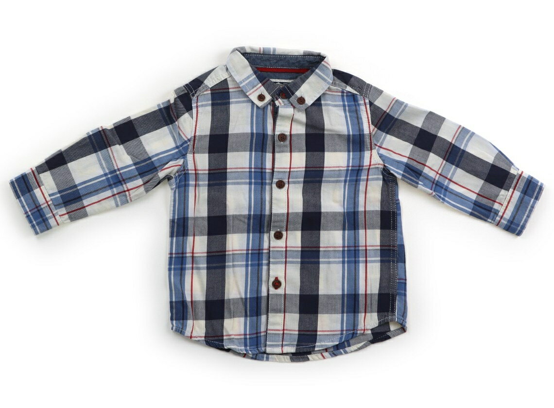 ネクスト NEXT シャツ・ブラウス 80 男の子 青系チェック 子供服 ベビー服 キッズ アウトレット ユーズド 【中古】キッズ・ベビー・マタニティ