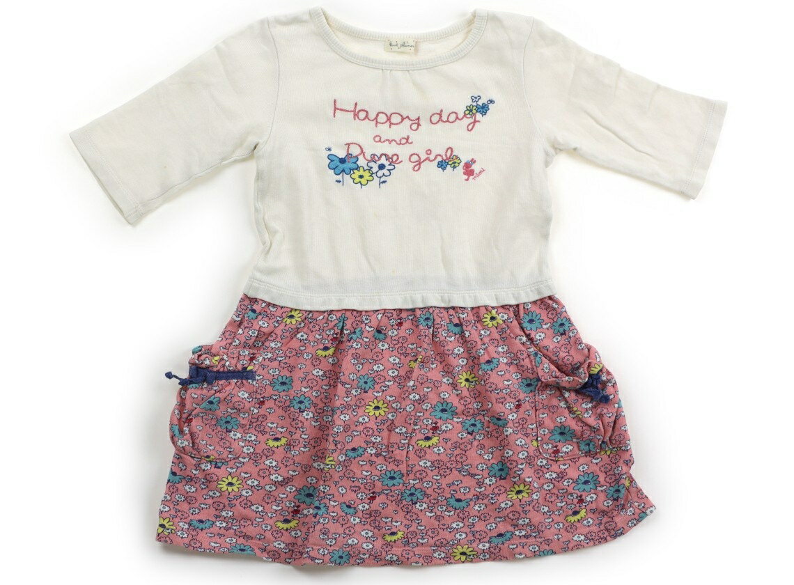 ニットプランナー（KP） Knit Planner(KP) ワンピース 110 女の子 白、ピンク花 子供服 ベビー服 キッズ アウトレット ユーズド 【中古】キッズ・ベビー・マタニティ