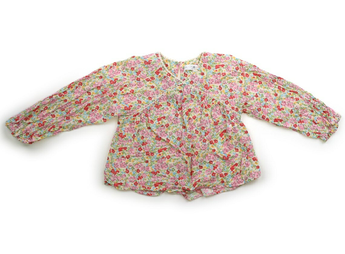 ザラ ZARA シャツ・ブラウス 110 女の子 花柄ピンクグリーンレッド 子供服 ベビー服 キッズ アウトレッ..