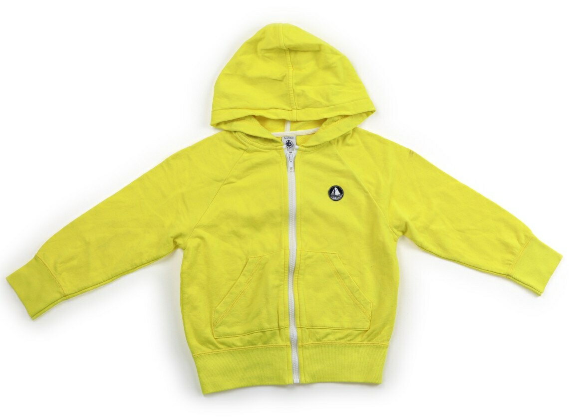 プチバトー PETIT BATEAU パーカー 100 男の子 イエロー 子供服 ベビー服 キッズ アウトレット ユーズ..
